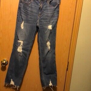 Hollister size 7R high rise slim straight